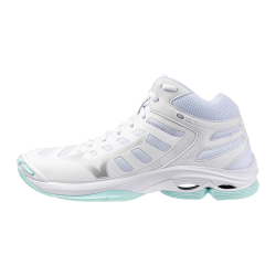 foto MIZUNO WAVE VOLTAGE 2 MID WHITE BLUE TINT