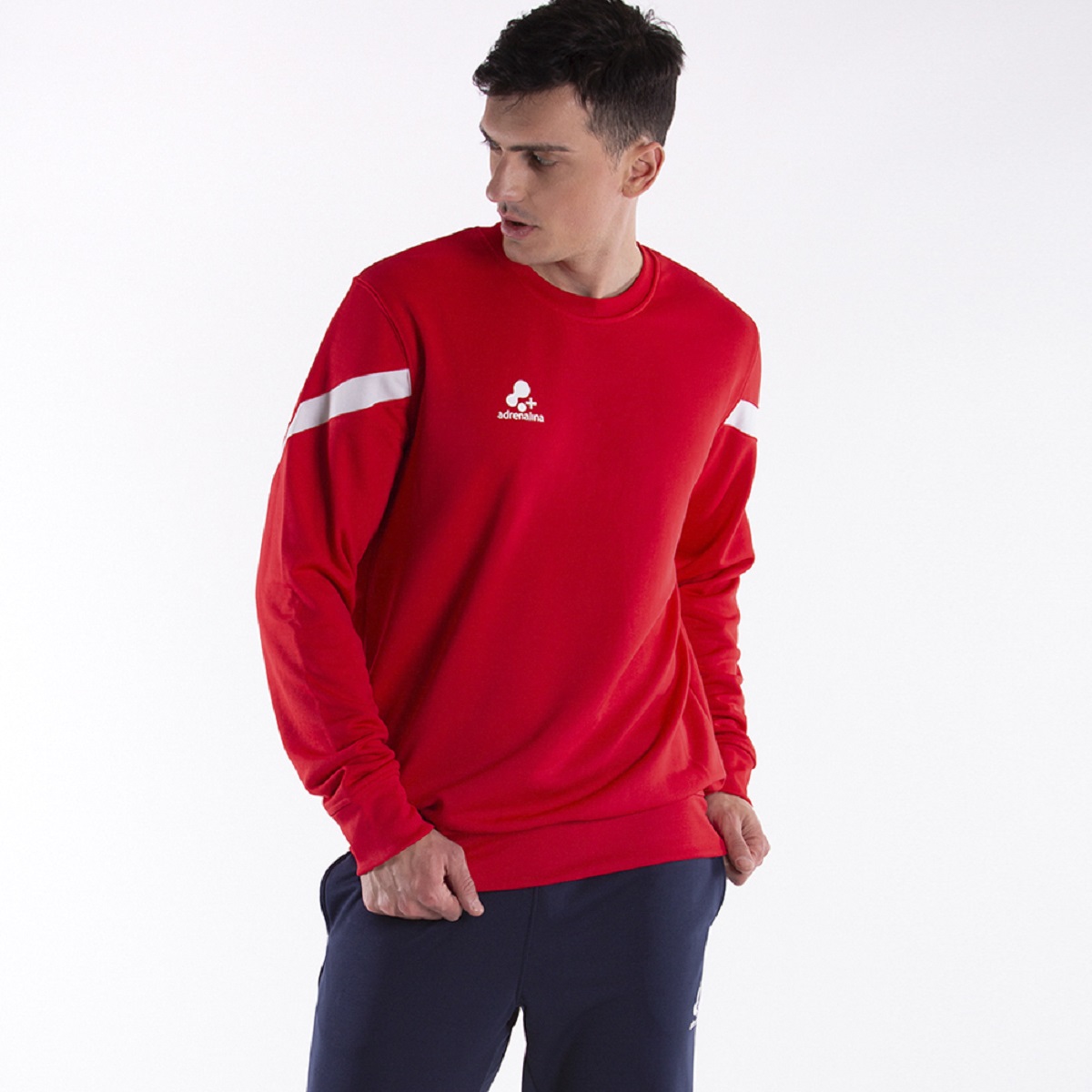 +ADRENALINA FELPA GIROCOLLO BILL UNISEX