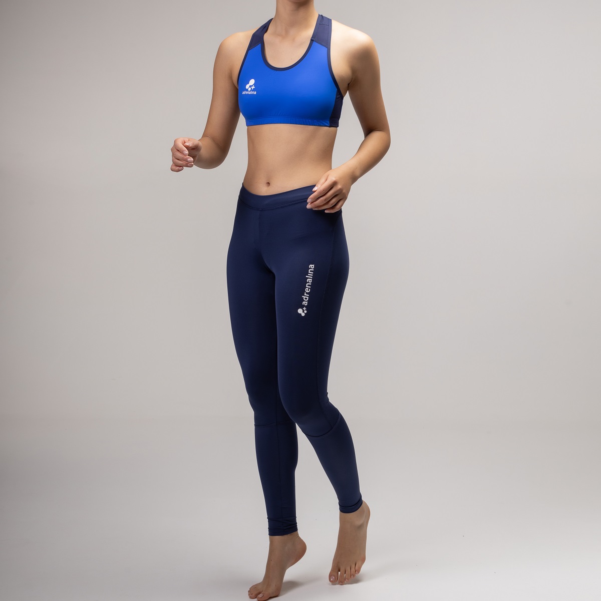 +ADRENALINA PANTALONE TIGHT LUNGO AZUL W