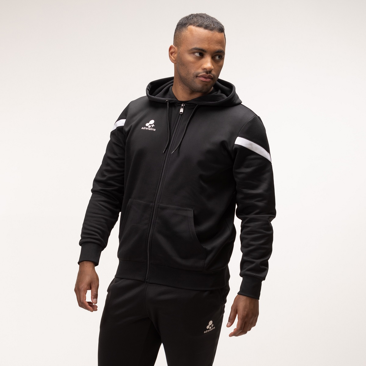 +ADRENALINA FELPA CON CAPP E ZIP MAGIC