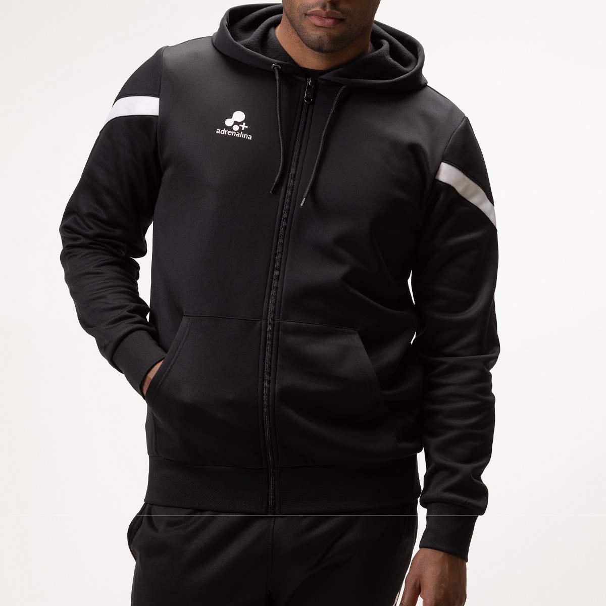 +ADRENALINA FELPA CON CAPP E ZIP MAGIC