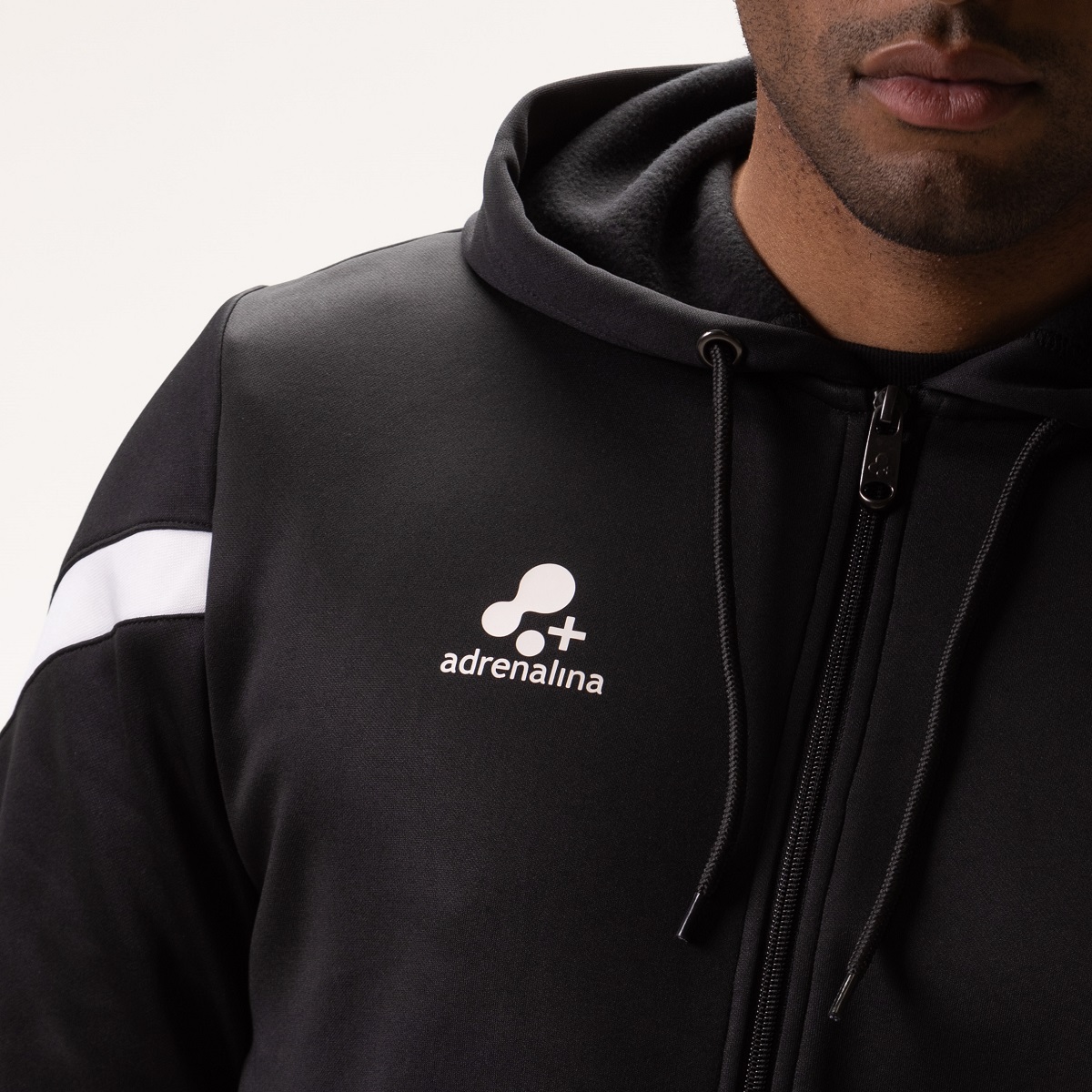 +ADRENALINA FELPA CON CAPP E ZIP MAGIC