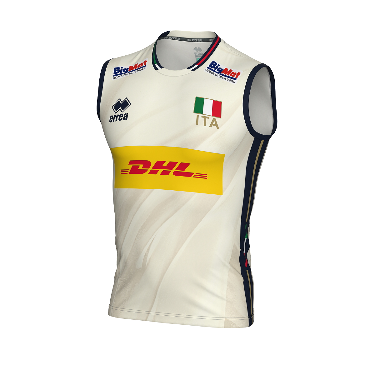 ERREA' MAGLIA NAZIONALE ITALIANA VOLLEY 2^MG GARA UNISEX JR AVORIO BLU