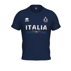 foto ERREA' NAZIONALE ITALIANA VOLLEY T-SHIRT EVO UNISEX JR BLU
